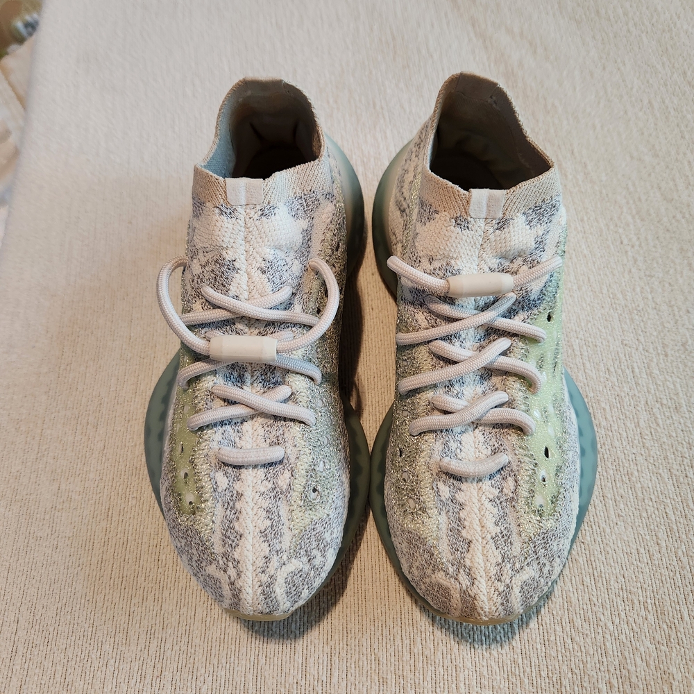Adidas Yeezy Boost 380 Alien Blue Patterned Sneakers